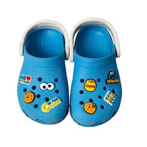 Crocs Toddler 8 Cookie Monster 2023 Limited Edition Sesame Street Sandals Slides